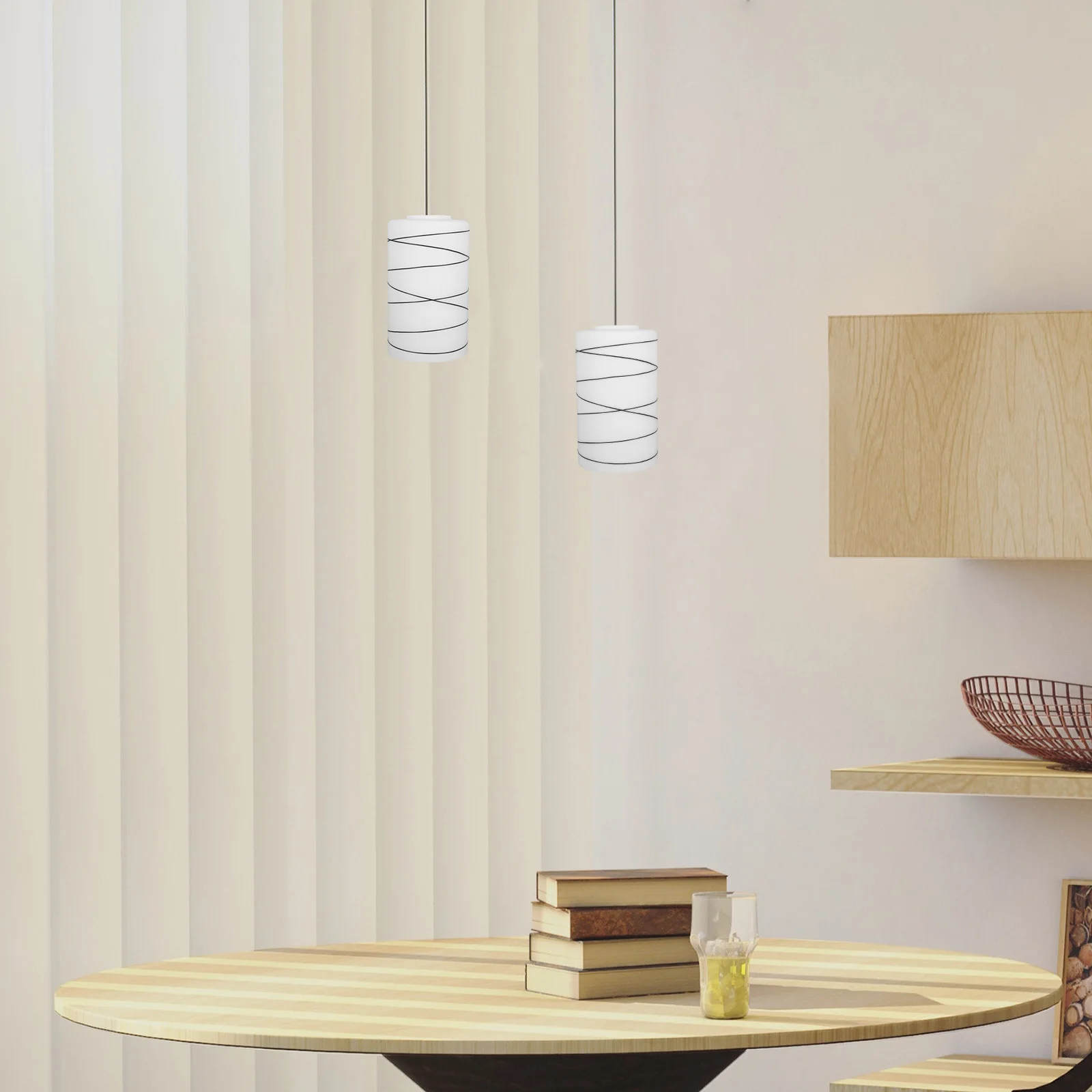 

Glass Lamp Shade Cylinder Frosted Glass Shade Replacement for E27 Light Fixtures Wall Pendant Chandelier Globe Lamp Cover