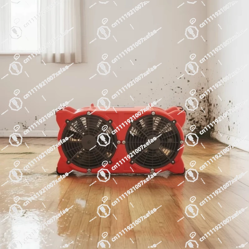 1400CFM multi-drying position tandem double fan axial flow fan for water damage repair