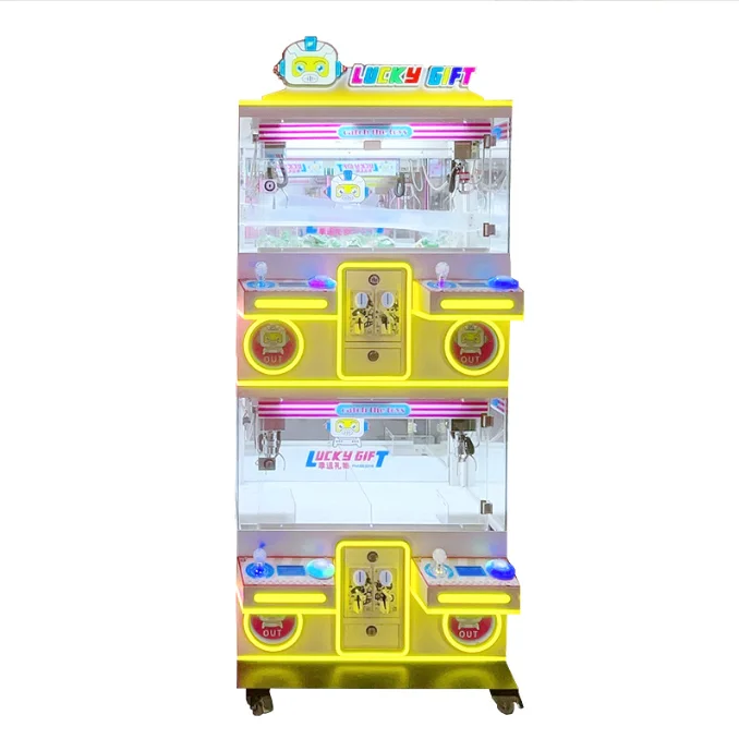 Shopping Mall Coin Operated Toy 4 Player Claw Crane Machine Mini Plush Crane Claw Machine