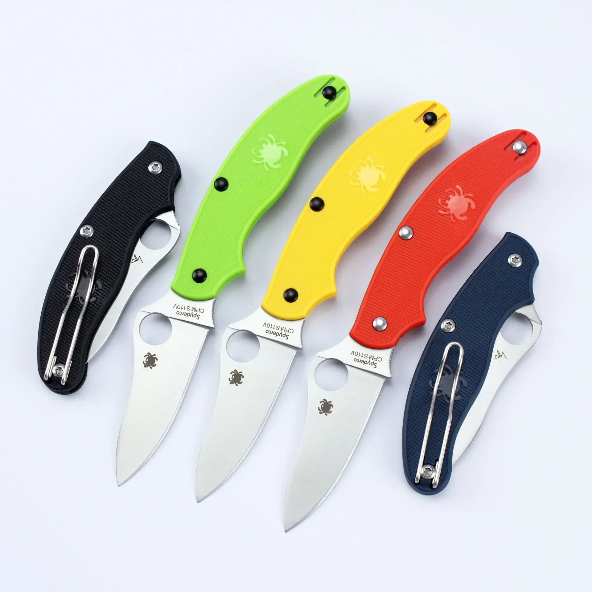 Outdoor High Hardness Folding Knife Multi Function Handle Multi Color Knife Camping Self Defense Portable Tool