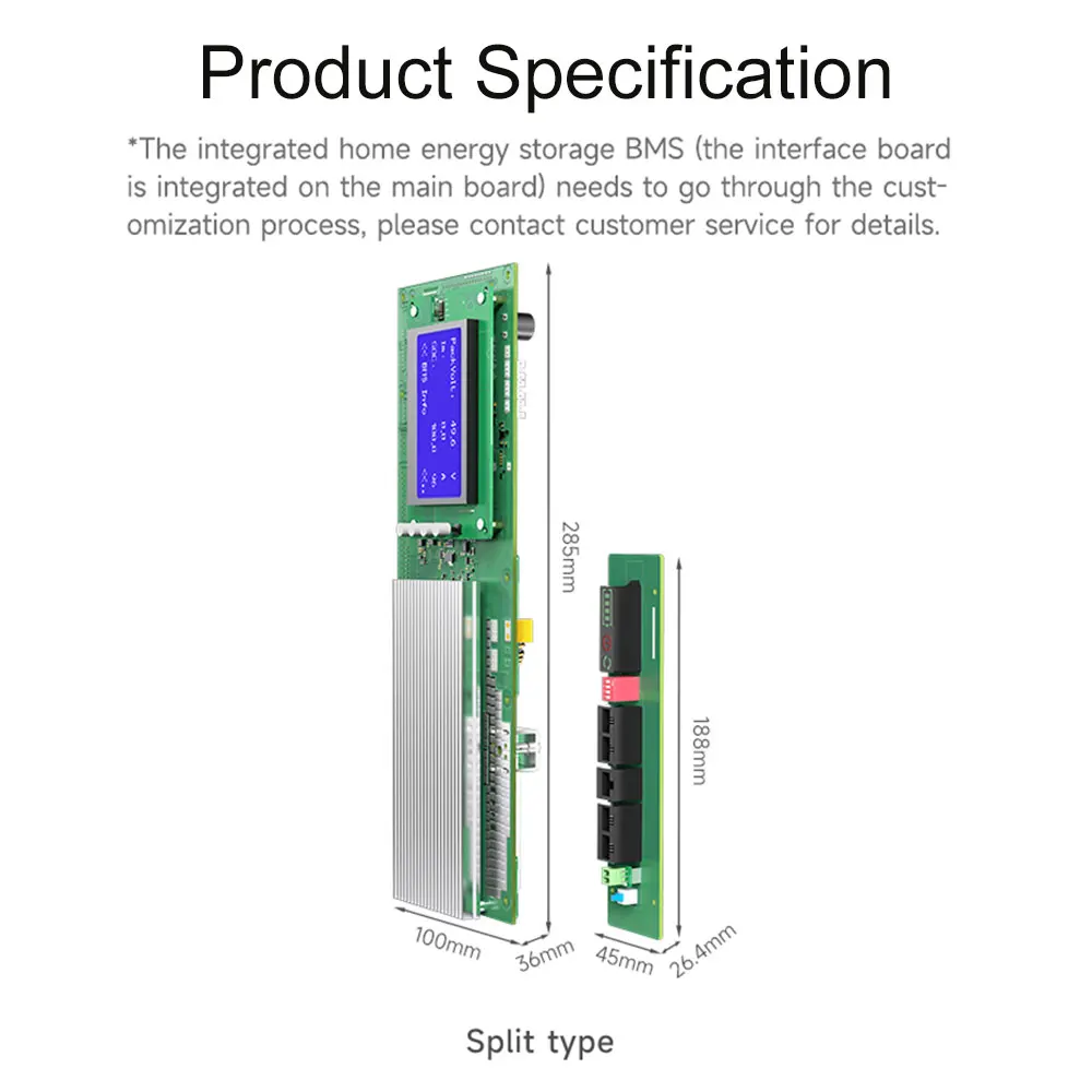 الذكية BMS بلوتوث التطبيق المتوازي 5A التوازن BMS 4s LiFePo4 12 فولت ليثيوم أيون 3S 7S 8S 10S 12S 13S 14S 16S 24S 48 فولت 60A 100A 150A 200A