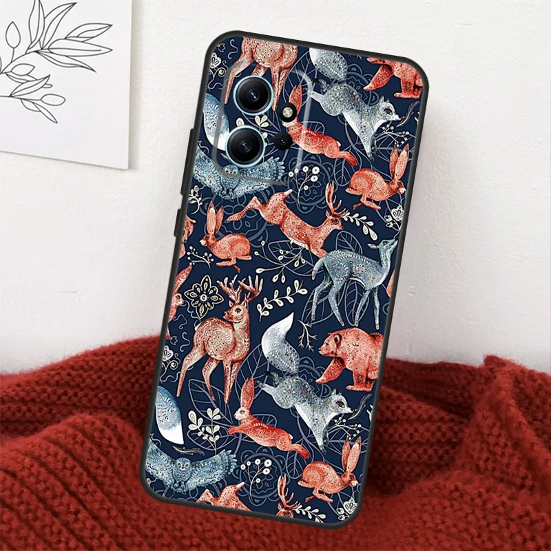 Forest Wild Woodland Animals Case For Xiaomi Redmi Note 12 11 10 9 8 Pro 10S 11S 12S Cover For Redmi 12 12C 10A 9C 10C