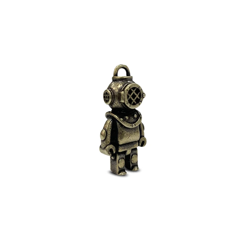 Brass Diver Knife Bead Woven Lanyard DIY Pendant Jewelry Accessories EDC Outdoor Tool Paracord Keychain Hanging