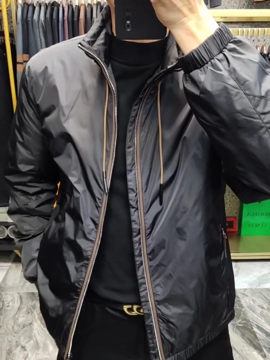 

New Spring Autumn Men's Casual Stand Collar Jaet Lightweight Luxury Comfortable Faionable Outerwear for Youth