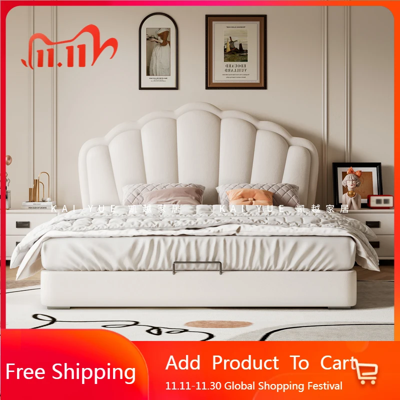 Lounge Letto trasparente Estetico unico Morbido economico Simpatico salone pigro Letto confortevole Camas De Casal ergonomico Mobili salvaspazio