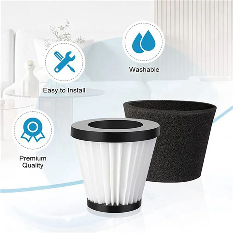 فلتر بديل A01V-10Pack متوافق مع المكنسة الكهربائية المحمولة Dirt Devil Scorpion طراز F117، مقارنة بالأجزاء AD40117