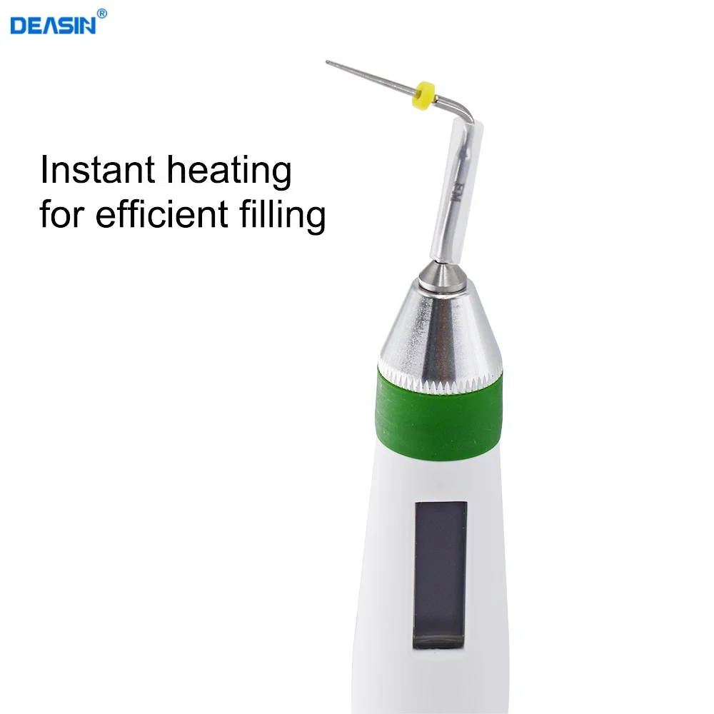 نظام سد جوتا بيرشا اللاسلكي للأسنان قلم إندو ساخن مع 2 نصائح شاشة ديجيتال معدات مختبر طبيب الأسنان