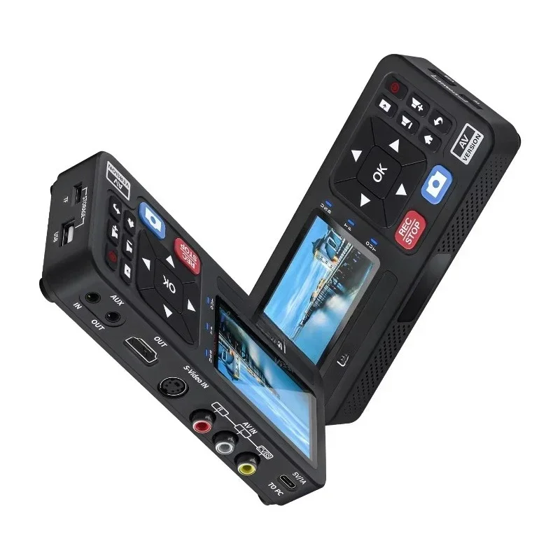 Portable Video Audio Converter with Remote Control to Capture Video Retro Gaming Hi8 Recorder