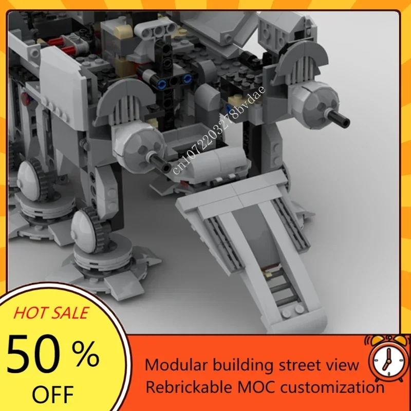 1068PCS AT-OT & 2 AT-RT Cruiser MOC SpaceShip Battle Model Custom DIY Architecture Educational Assembly Puzzle Toy Gift