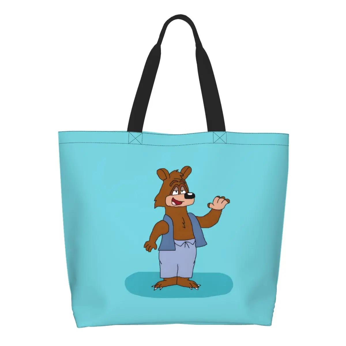 

Сумка для покупок Barneies Bear на заказ, женская парусиновая сумка через плечо, портативная сумка для покупок с героями мультфильмов