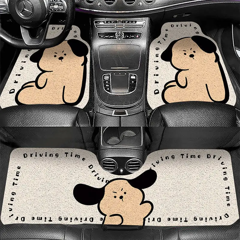 New Car Foot Mat, Dirt Resistant and Easy To Clean, Half Wrapped Foot Mat for The Driver's Car Interior