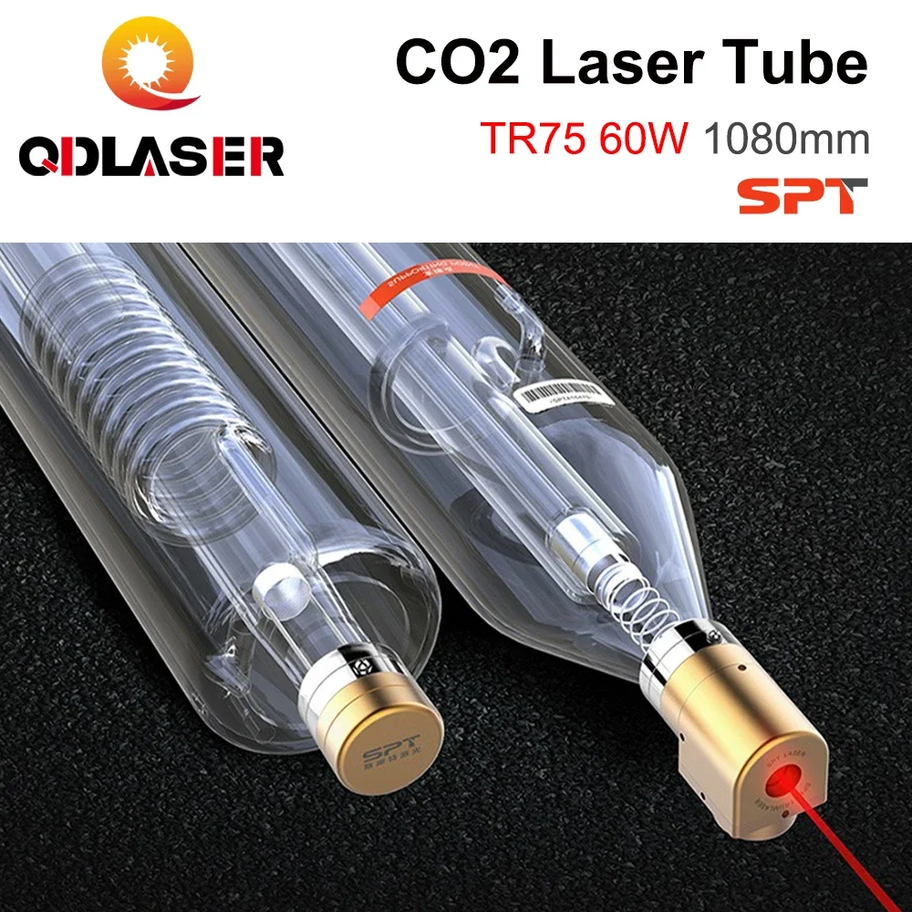 Imagem -05 - Tubo do Laser do Co2 de Qdlaser Gravura e Máquina de Corte Co2 Tr75 Comprimento 1080 mm Diâmetro 80 mm 6075w Co2