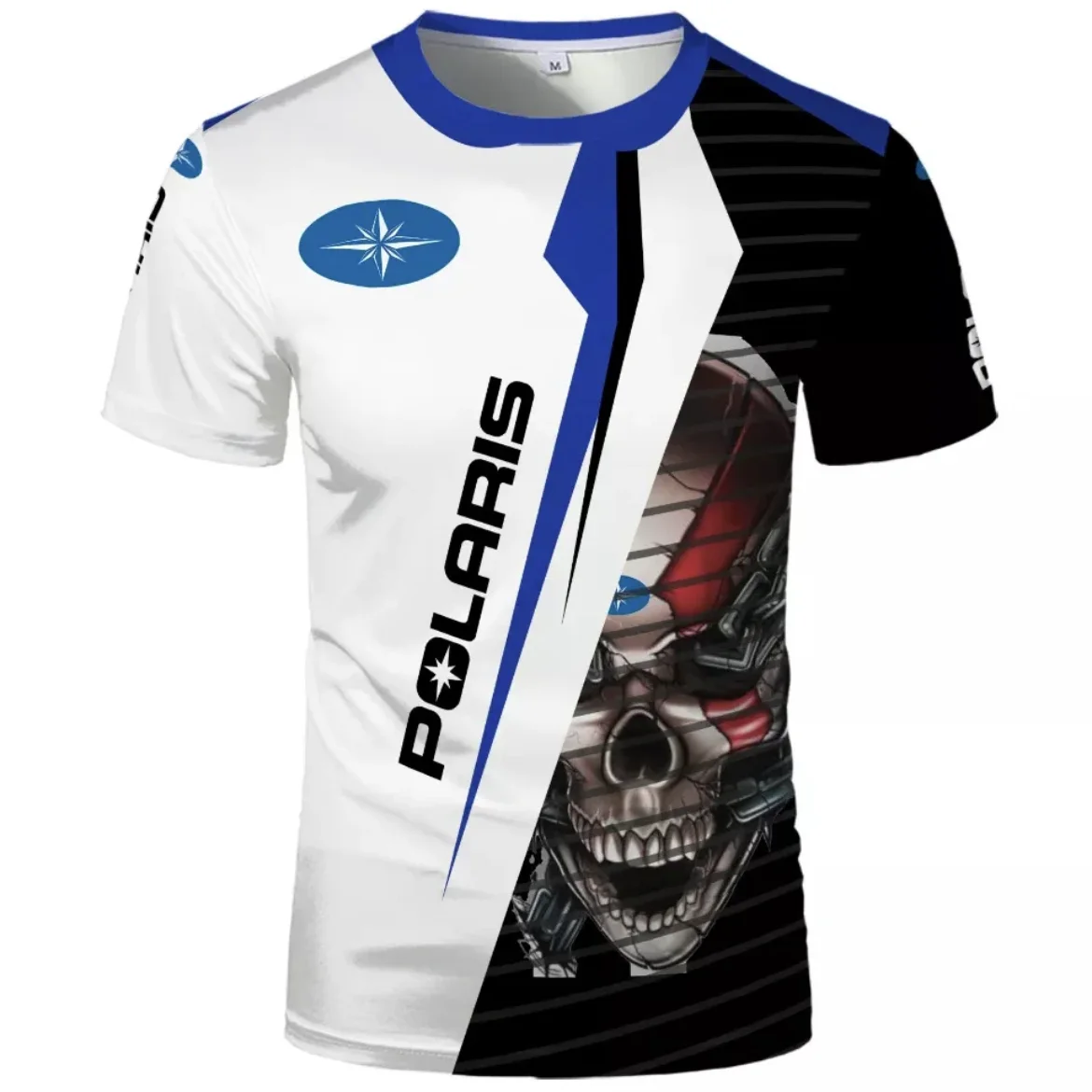 2023 Summer Hot Selling 3D Printing Polaris Motorcycle Short Sleeve Men's Outdoor Cycling Cross Country Sports Enthusiast T-Shir