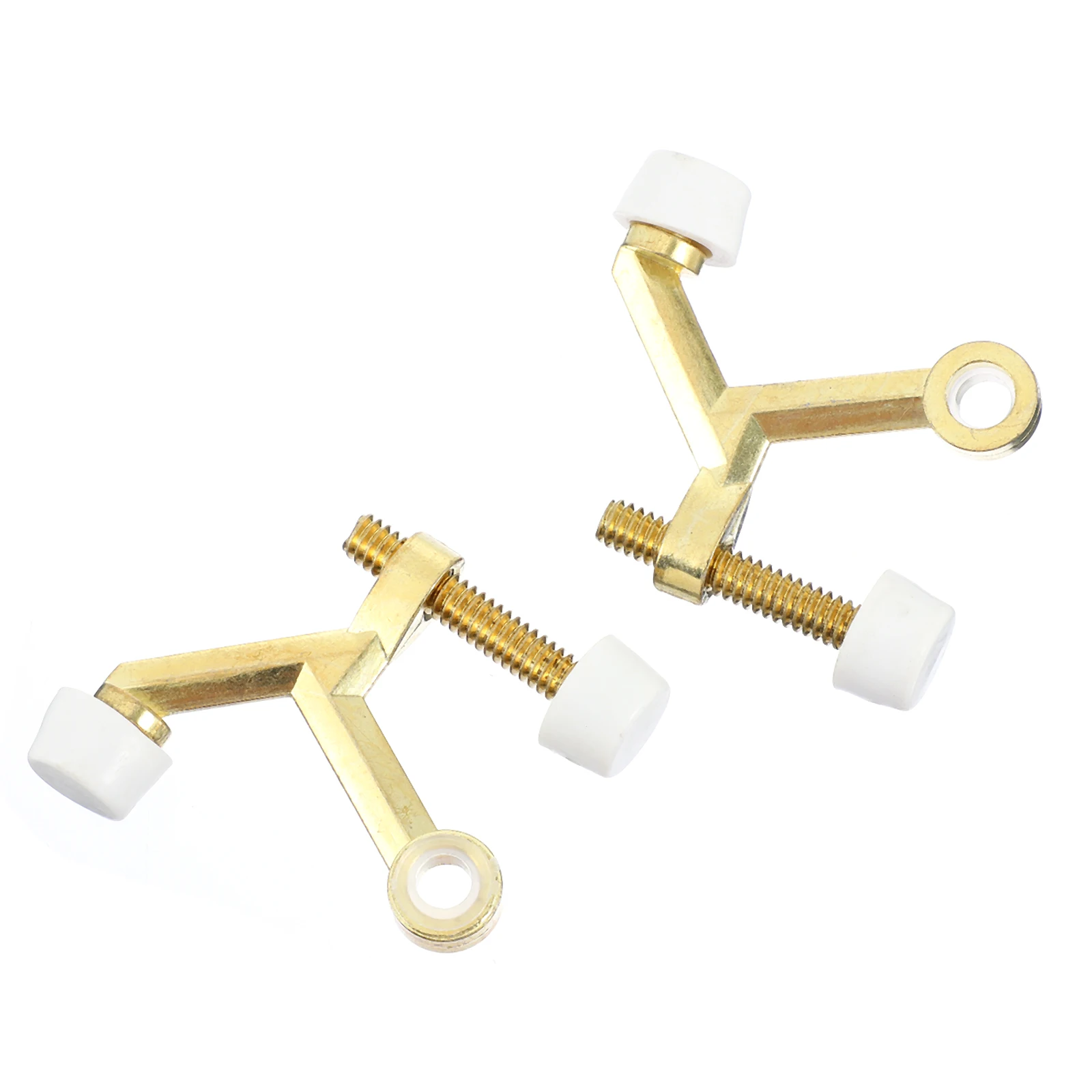 

2pcs Zinc Alloy Door Stopper Hinge Buffer Compact Home Office Hotel Use Fine Workmanship Firm Fix Walls Doors No Damage