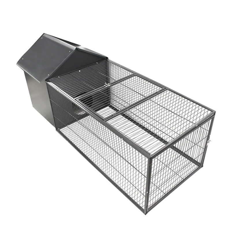 Wholesale Customized Farming Equipment Metal Wire Mesh Rabbit Run Coop Pet Chicken Cage