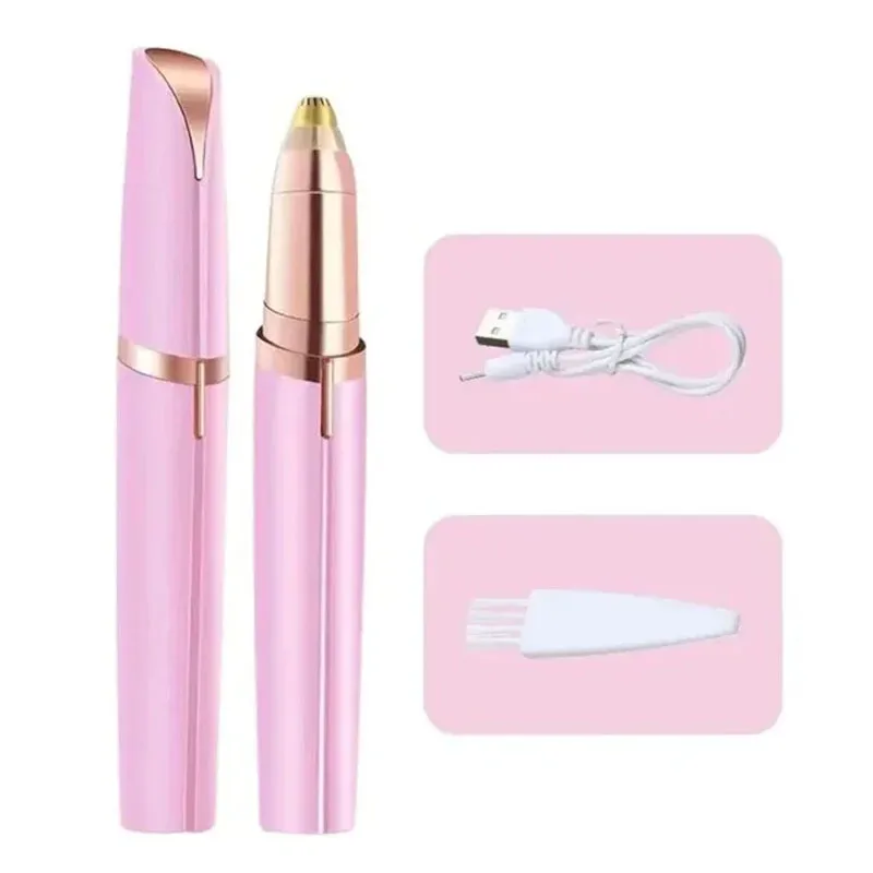 Elektrische Wenkbrauw Trimmer Elektrische Gezicht Wenkbrauw Haar Trimmer Mini Draagbare Vrouwen Body Scheerapparaat Remover Blade Eye Oplaadbaar