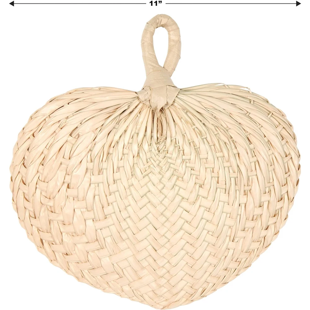 Natural bambu Raffia mão fãs para a decoração do casamento, mão tecelagem ventilador, DIY Farmhouse Wall Decor, verão refrigeração suprimentos, 6 pcs, 12 pcs, 24pcs