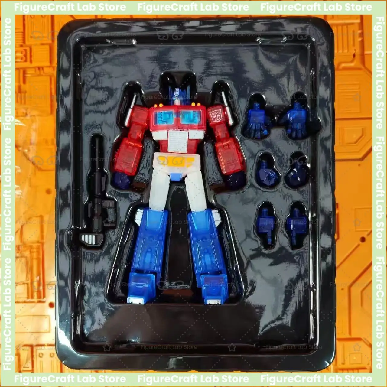 

【In Stock】AAE Series Transformers Optimus Prime Crystal Clear Edition Articulated Action Figure