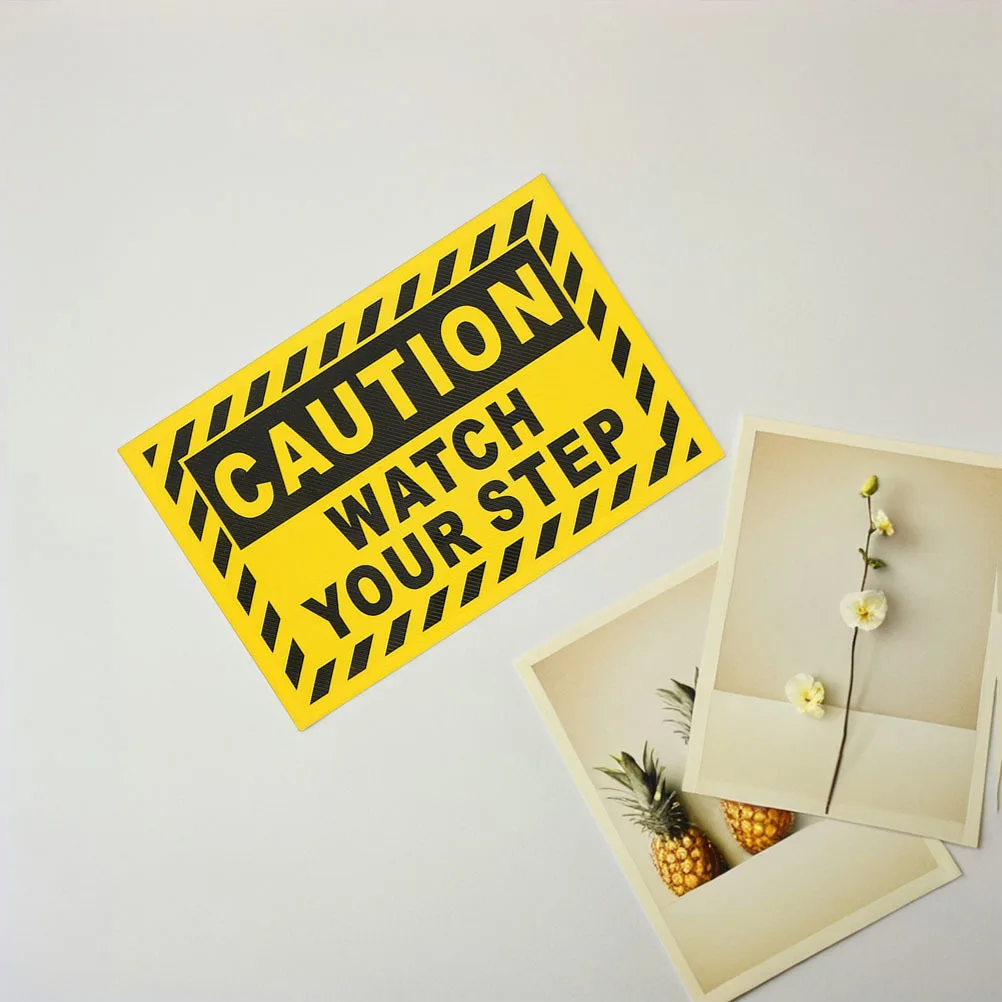 

Watch Your Step Sign PVC Caution Sticker Anti Slip Stair Floor Safety Warning Outdoor Watch Your Step Sign Sticker
