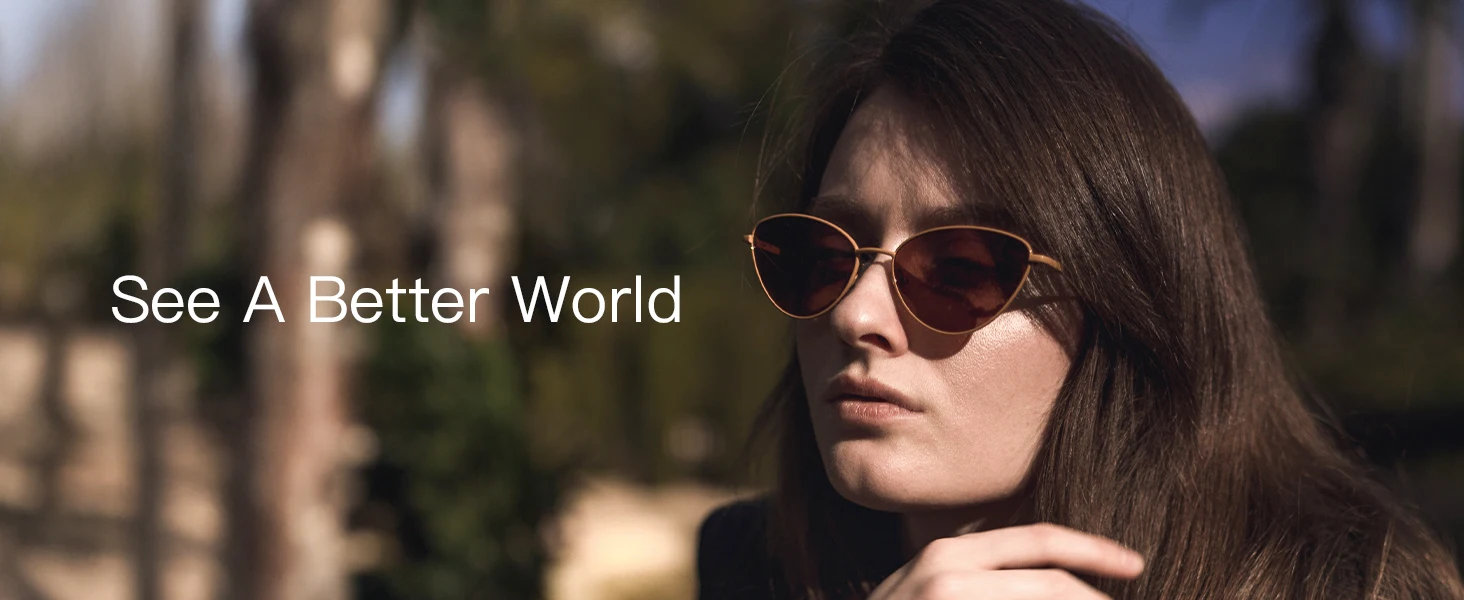 ZENOTTIC Damenmode, kleine Katzenaugen-Sonnenbrille, modisch, schmaler Metallrahmen, polarisierte Sonnenbrille, UV-Schutz für Damen – Detail 1