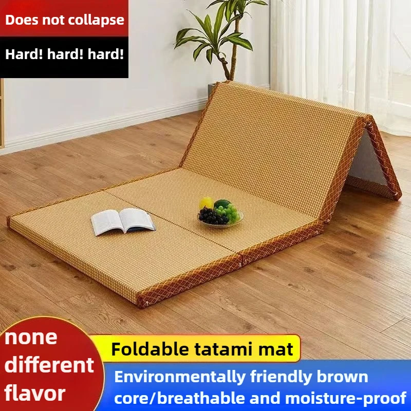 Nueva estera para siesta plegable gruesa de 3cm, Tatami japonés tradicional, colchón plegable de palmera de coco, colchón de firmeza media