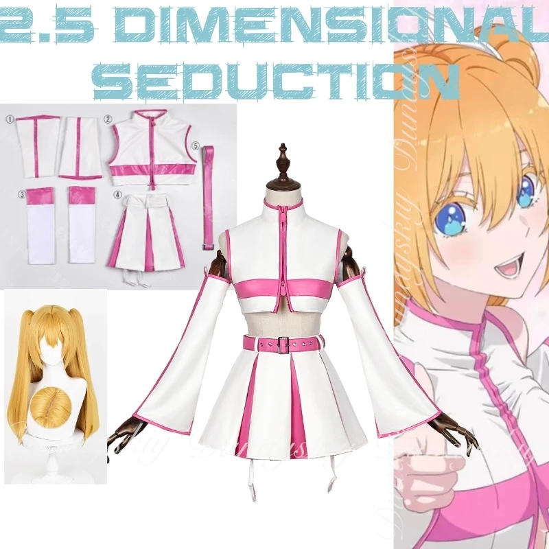 

2.5 Dimensional Seduction Anime MIKARI TACHIBANA And RIRISA AMANO Cosplay With Black And White Color Cosplay Costume Full Of Set