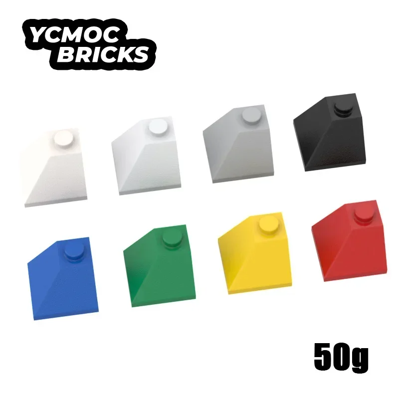 50g MOC Building Block 3045 Slope 45° 2x2 Double Convex Corner Compatible Brick Parts DIY Particle Kids Brain Technical Toy Gift