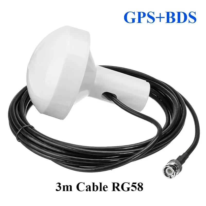 GPS+BD Navigation Timing Antenna 28dBi Outdoor AIS Satellite Positioning Signal Amplifier for Nautical Marine Boat 3m Cable RG58
