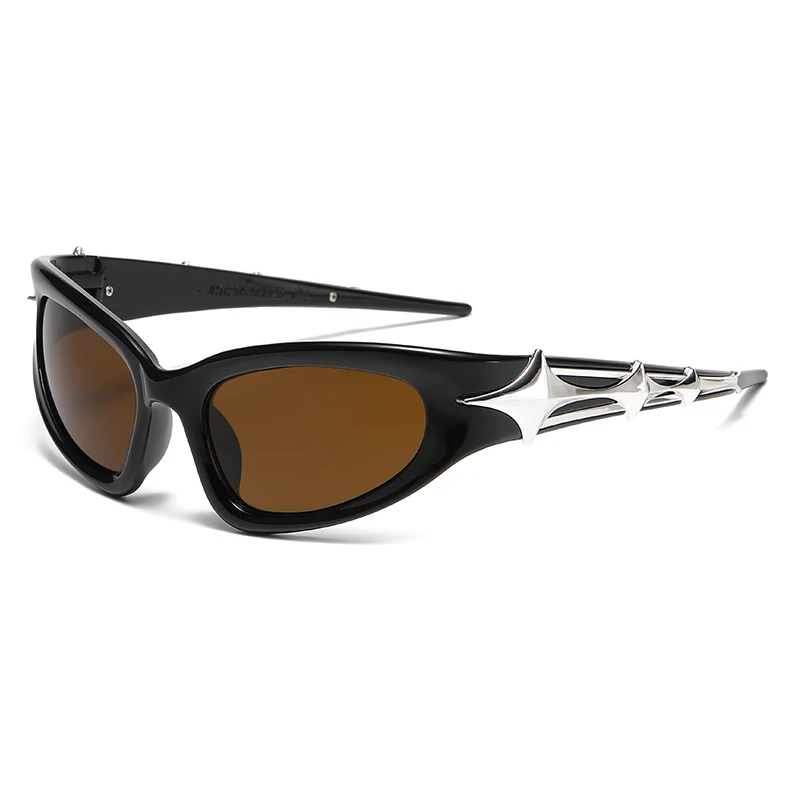 Y2k Fashion Punk Sport Zonnebril voor Mannen Vrouwen Luxe Merk Designer Zonnebril mannen Vintage Shades UV400 Goggle Eyewear