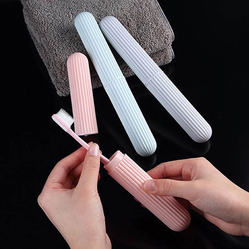 Multifunctional Toothbrush Case With Cover Portable Outdoor Travel Tooth Brush Dust-Proof Protect Box Household Commodities