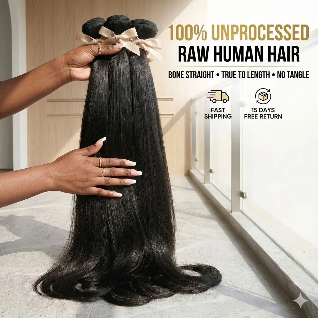 16A Human Hair Bundles 30 34 40 Inch straight Human Hair Bundles Unprocessed Brazilian Virgin Hair 3/4/5 Bundles Deals For Women image 2