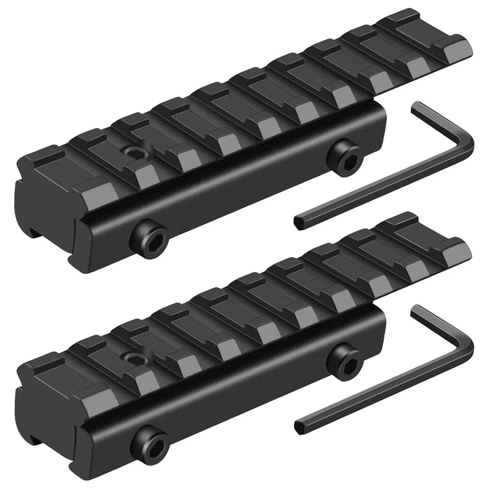 Adaptateur de montage de conversion de Rail Picatinny en queue d'aronde de 11mm à 21mm, support de portée à profil bas, accessoire de pistolet de Base de Rail montant