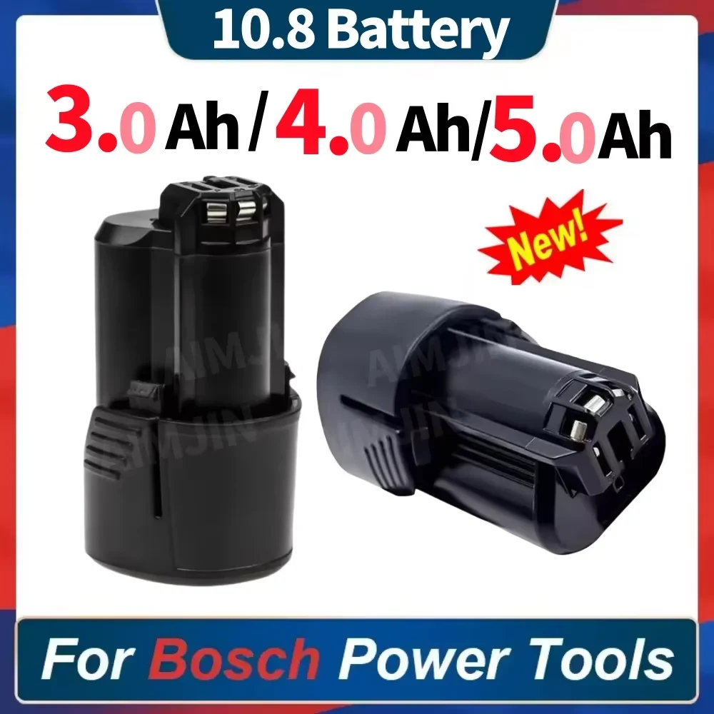 

10.8V 3.0/4.0/5.0Ah Li-ion Replacement Battery for Bosch BAT411 BAT412 BAT413 BAT414 Cordless Power Tool+Charger