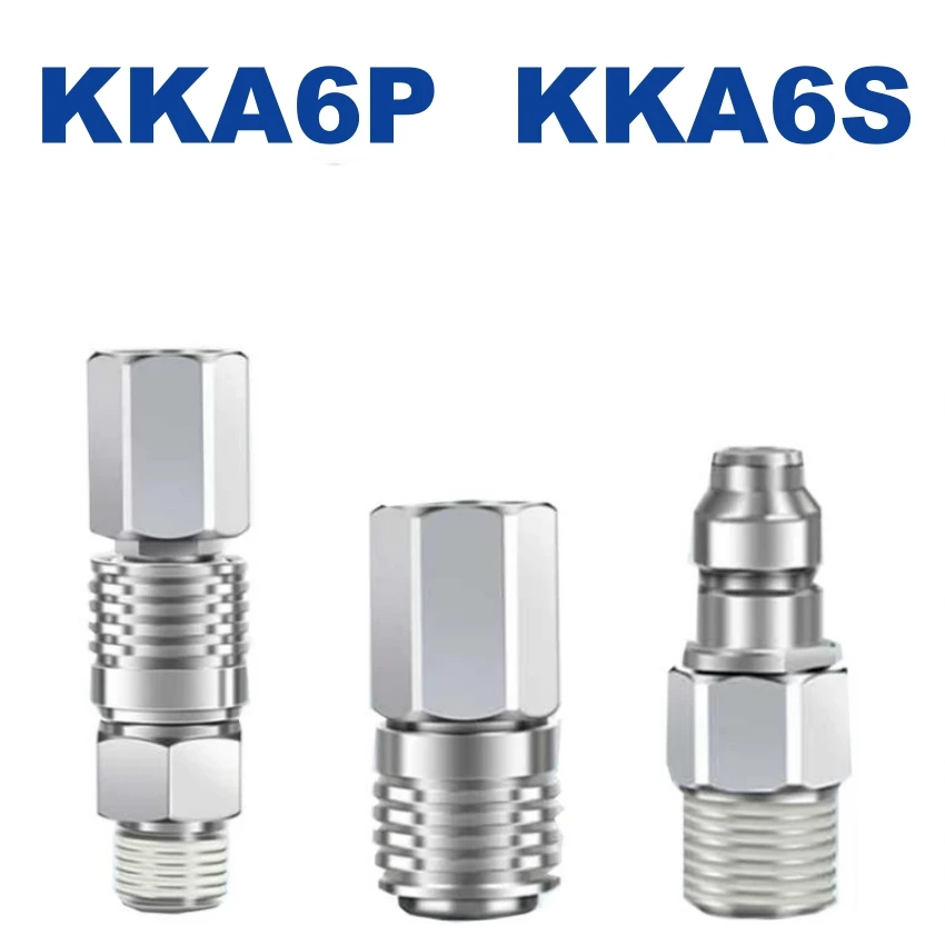 

KKA Original New KKA6P KKA6S S P Couplers Pneumatic Stainless steel Quick Connector KKA6P-03M KKA6P-04M KKA6S-03F KKA6S-04F