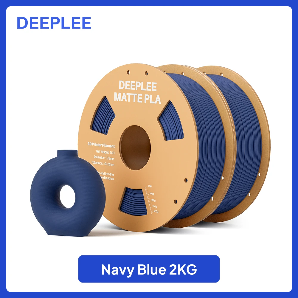 DEEPLEE 2KG mat PLA-filament 1,75 mm 3D-printen voor FDM 3D-printer PLA roze Deeplee-filament