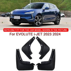 Fit For EVOLUTE i-JET 2023 2024 Car Styling ABS Car Mud Flaps Splash Guard Mudguards MudFlaps Front Rear Fender Auto Accessories