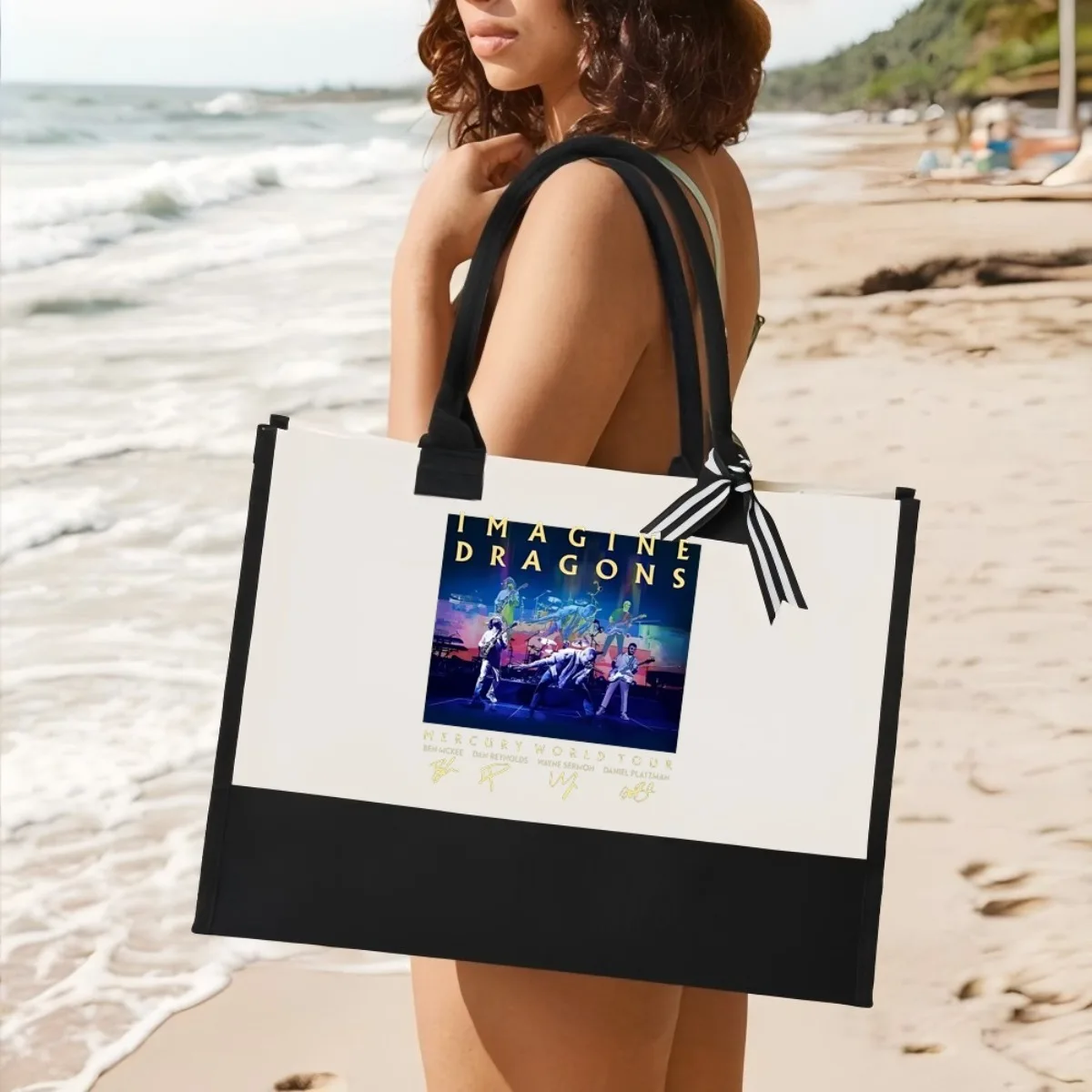 

Imagine Dragons regresa a México con el Mercury World Tour 2026, Новое поступление, модная практичная просторная многоразовая сумка с узором