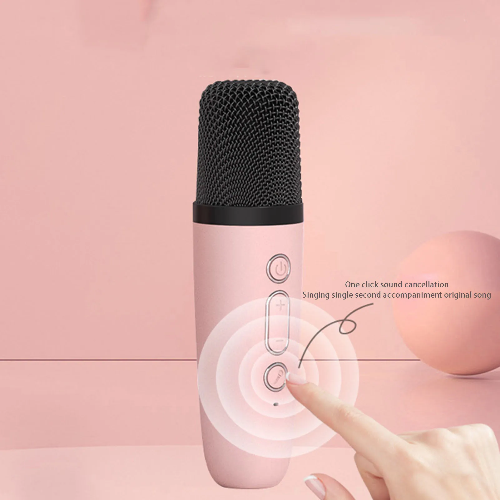 Wireless Microphone Karaoke Machine Portable -compatible Speaker with Microphone for Kids and Adults Birthday Party Home