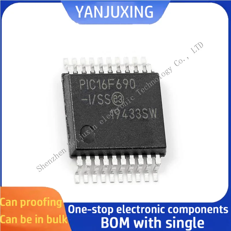 5 قطعة/الوحدة PIC16F690-I/SS PIC16F690 SSOP20 رقاقة متحكم IC في الأوراق المالية