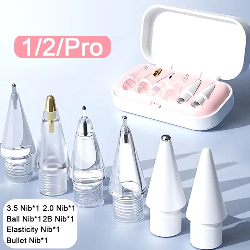 교체용 펜슬 팁, 애플 펜슬 1, 2, 프로 세대, 소프트 펜촉, 태블릿 펜 팁, 아이펜슬, 아이패드 프로 스타일러스 펜촉