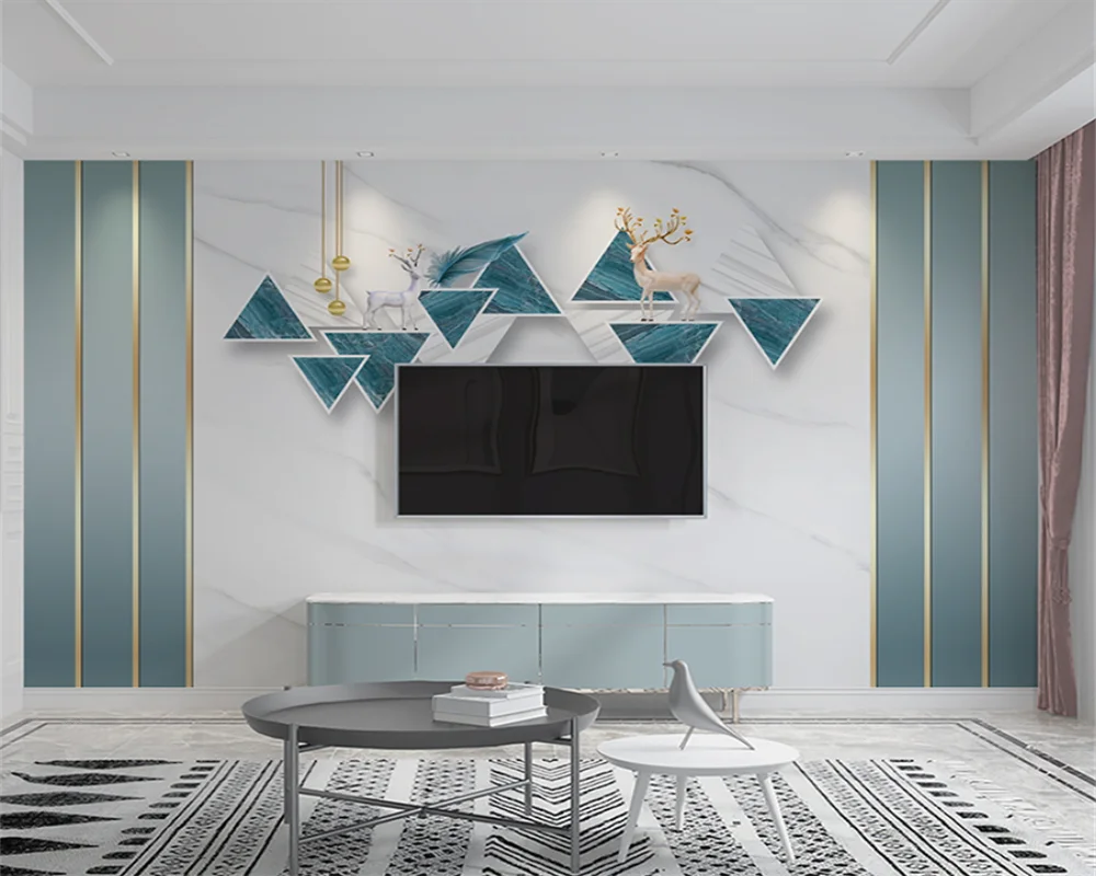 

Beibehang на заказ ТВ фон новые декоративные гостиная диван простые современные светлые роскошные мраморные обои домашний декор