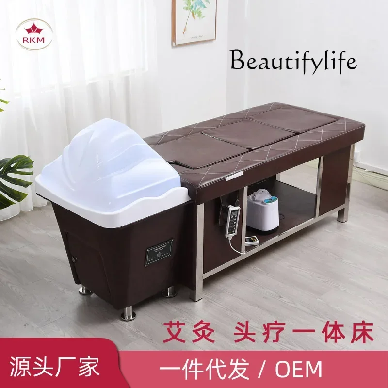 سرير علاج رأس الكى، سبا، تبخير، دوران المياه، علاج العناية بالرأس، شامبو تجريف ميريديان #3