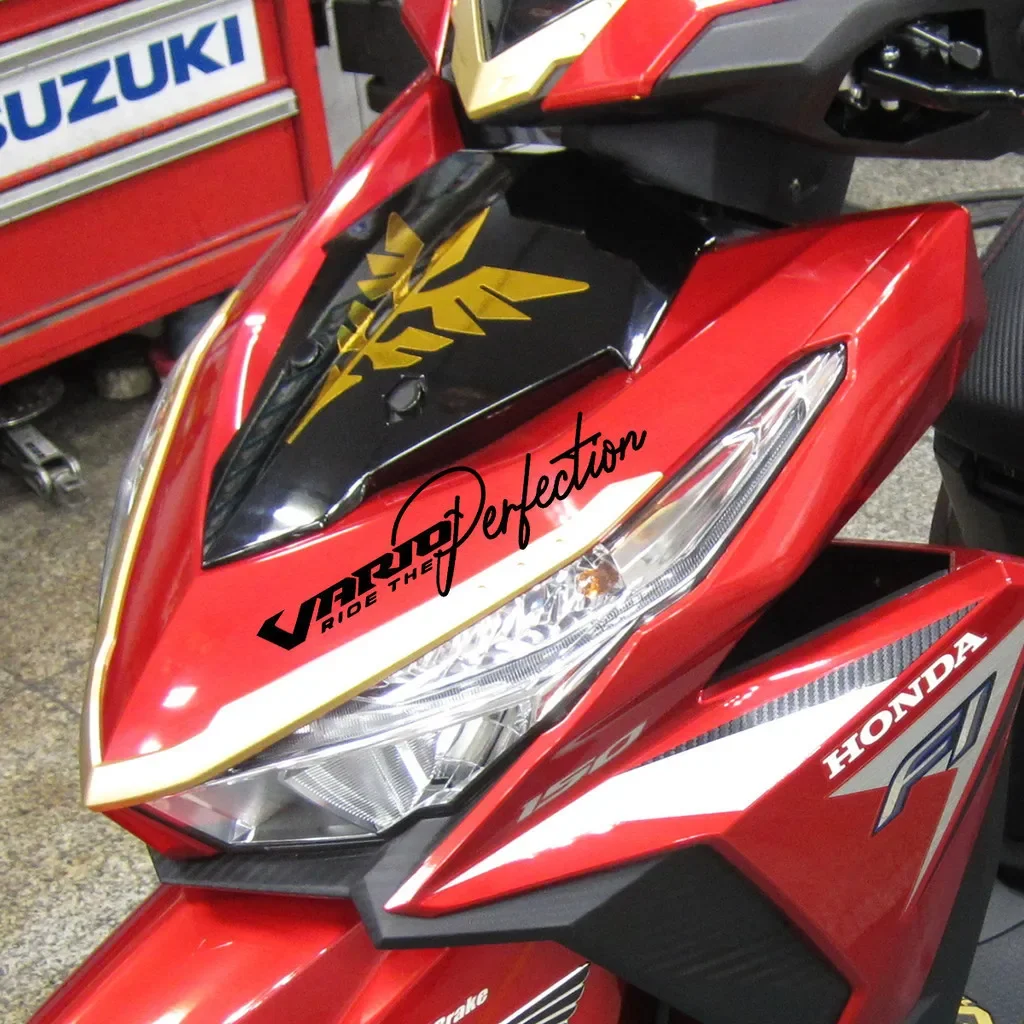 

S T .Reflective Motorcycle Sticker Motobike Body Windshield Pull Flower Decal For Honda Vario VARIO 160 125 150