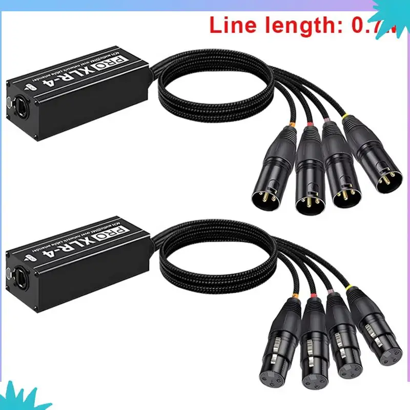 ABZW Компактный 4-канальный удлинитель аудио/DMX сетевого сигнала XLR для динамического сценического освещения и звуковой студии B