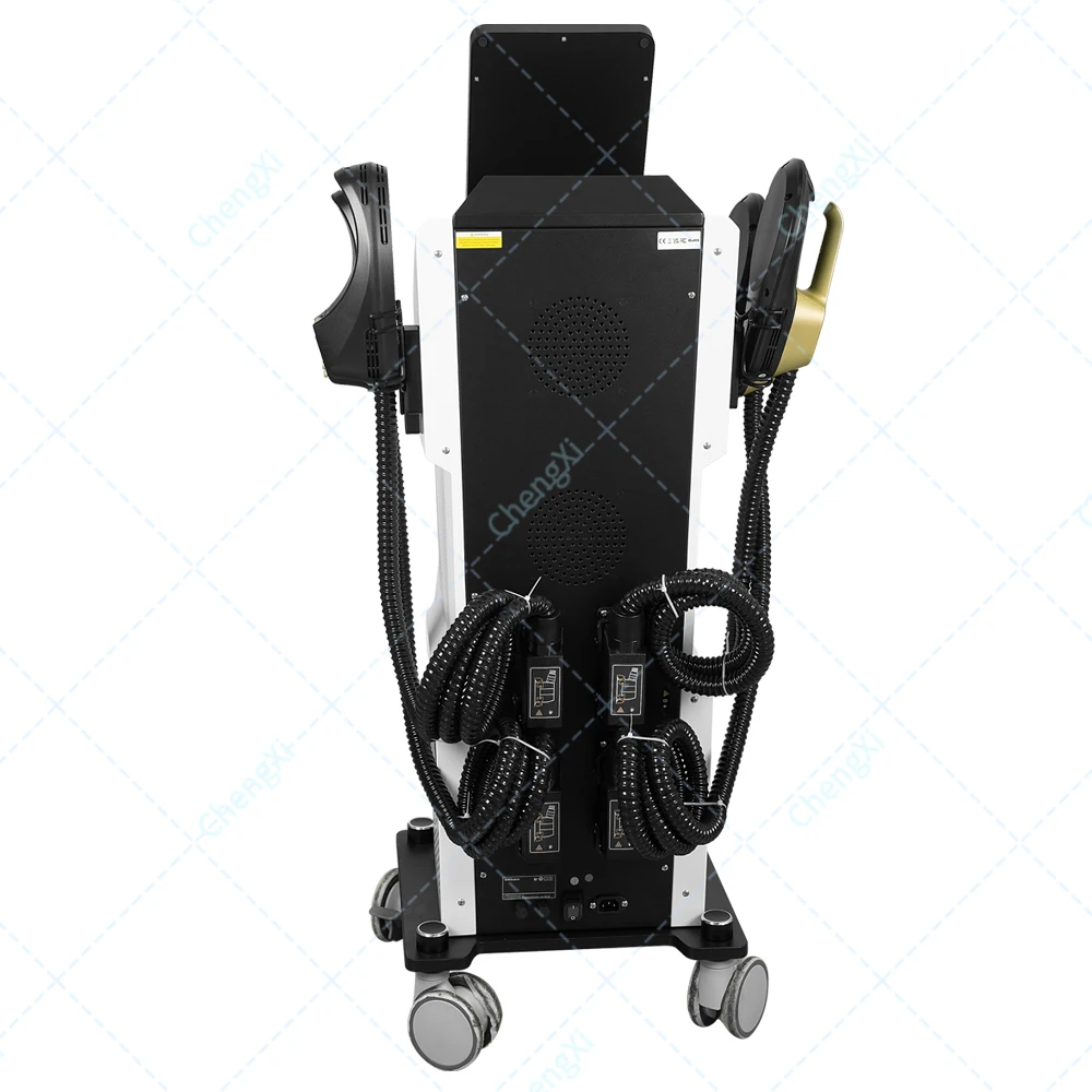 2025 엠손 네오 스컬프 머신 블랙 골드 RF 6500W 지방/바디 조각 슬리밍 근육 자극 전자기 기술