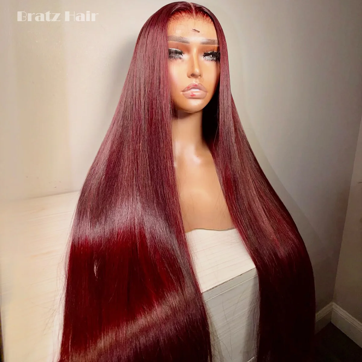 

5x5 99J Burgundy Straight wigs 100% human hair 450 density Glueless Wigs 13x6 13x4 Lace Front wigs Ready to Wear Wigs for Woman