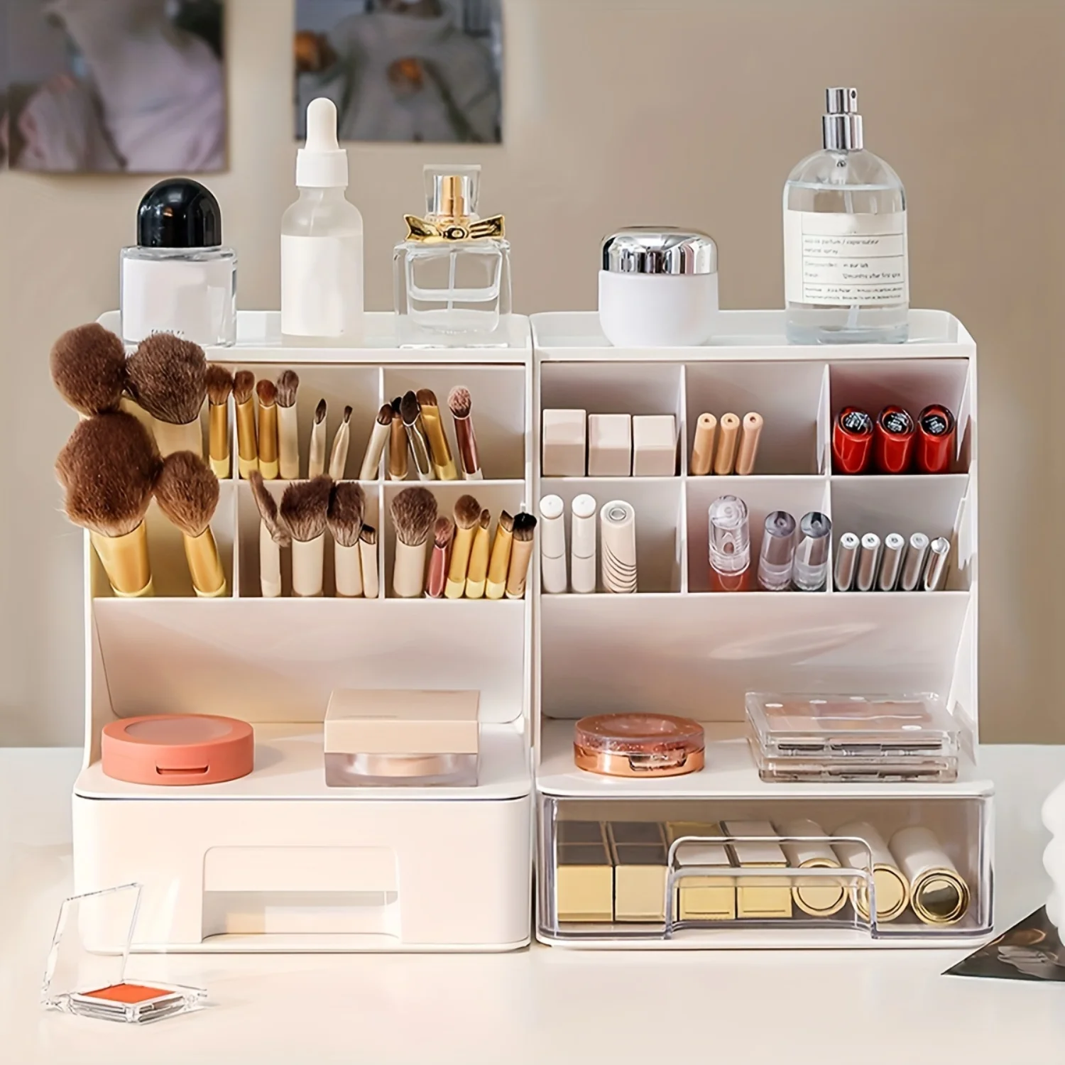 5-Layer Acrylic Cosmetic Organizer for Bathroom Makeup & Teen Girls' Accessories