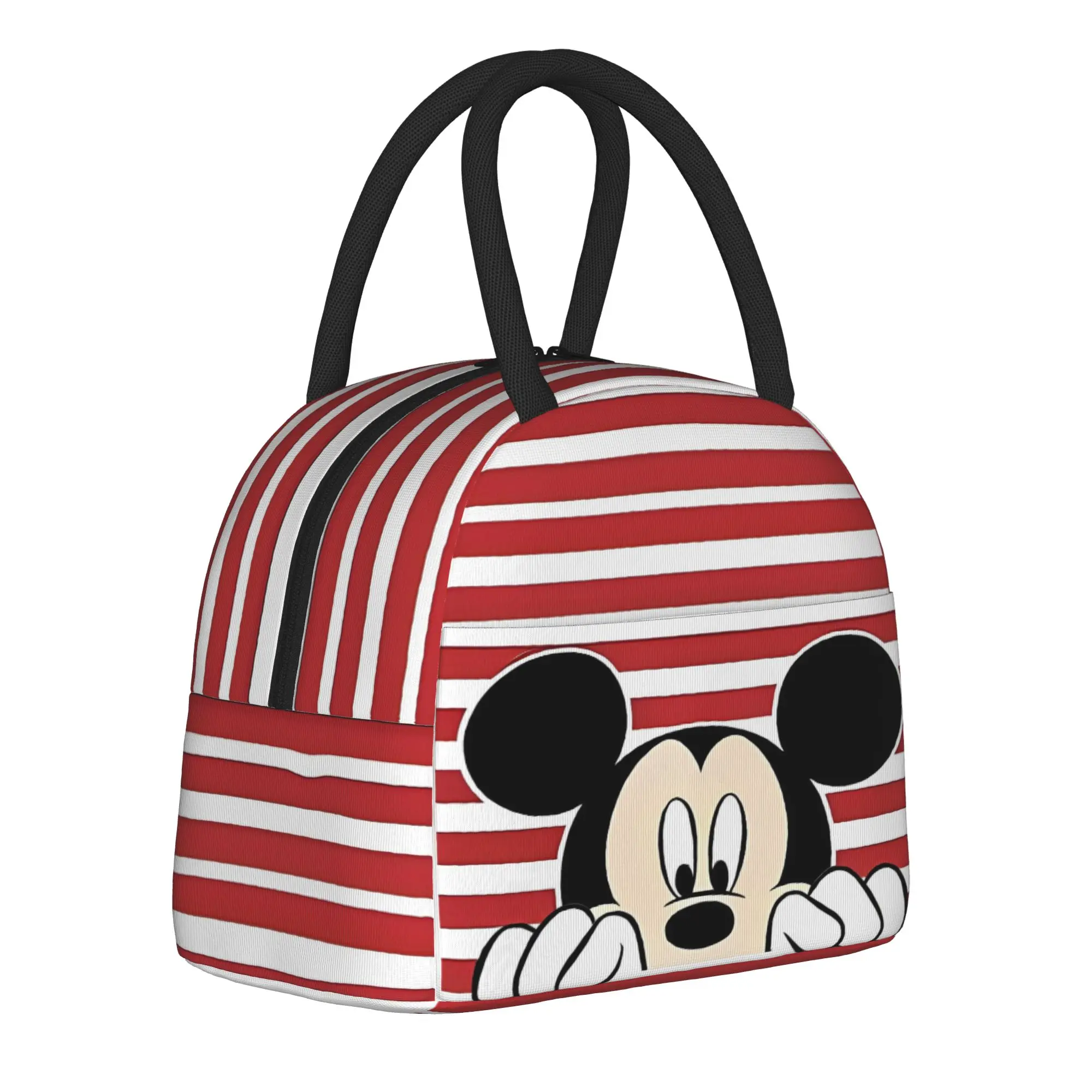 

Mickey Mouse Insulated Lunch Bags Cooler Bag Reusable,Meal Container Cute Anime Large Tote Lunch Box Men Women College Outdoor