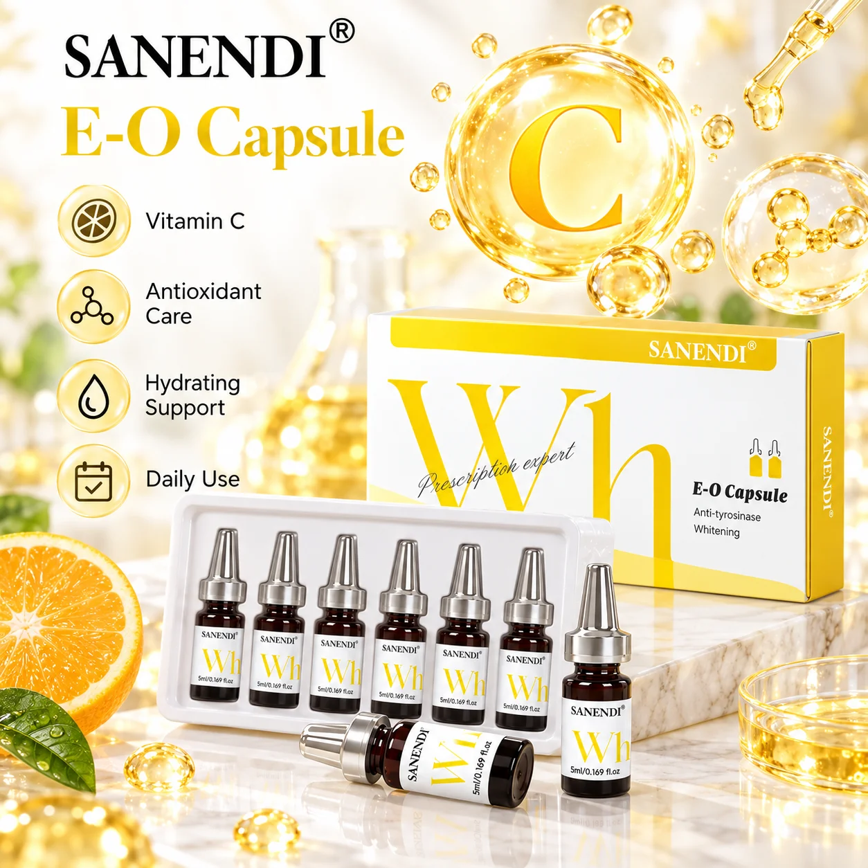 Sanendi Exose Capsule Vitamin - đánh giá và giá Vitamin C Serum