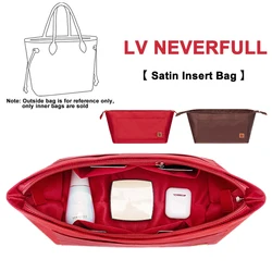 EverToner Multi-Pocket Travel Insert Nylon Organizer Bag for LV-Neverfull PM Inner Purse Handbag Portable Cosmetic Storage Bag